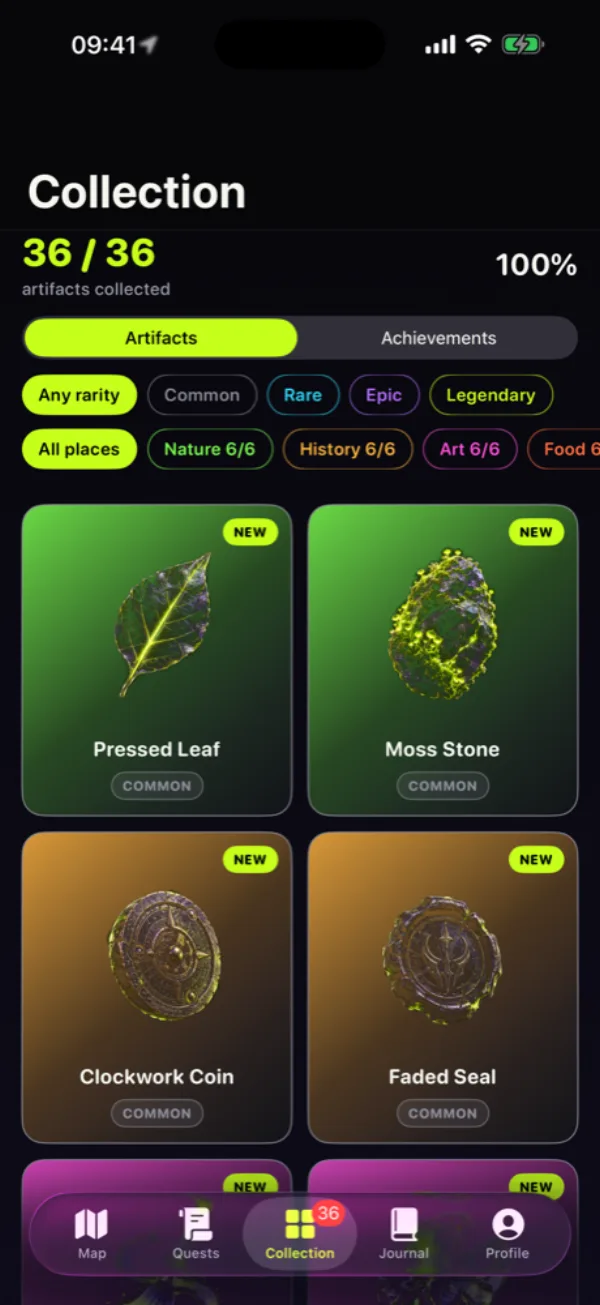 Twyndor collection of artifacts